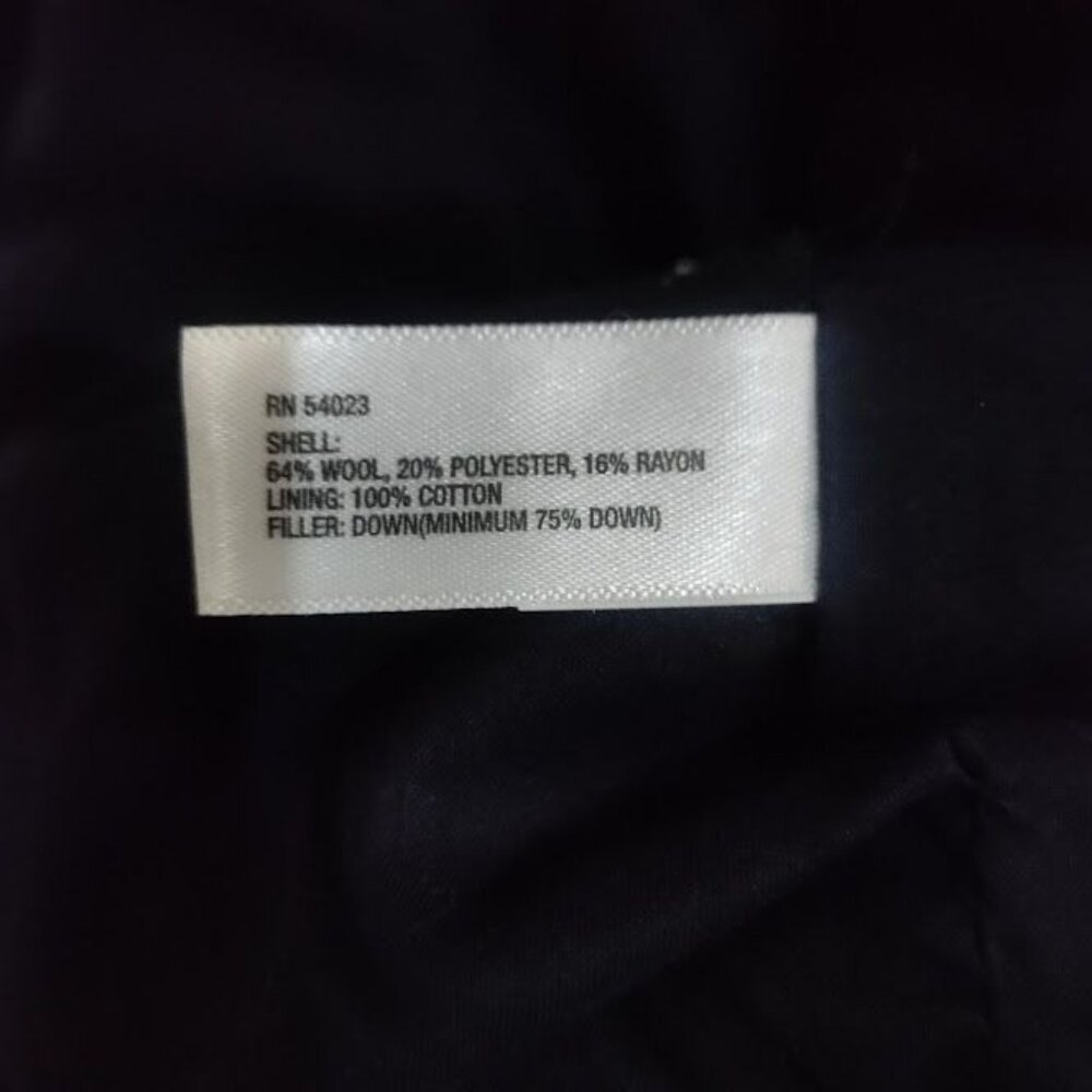 Gap Cotton Blend Womens Medium Zip Front Sleeveless Warm Puffer Vest Navy Blue - Picture 4 of 11